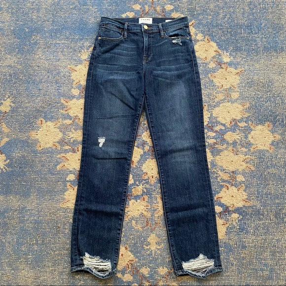 FRAME Le High Straight Jeans in Randolph 25 - Picture 2 of 4